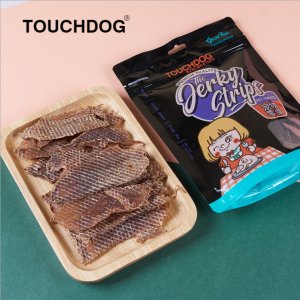 Touchdog美味風干肉片狗狗（90g雞肉薄片,90g鴨肉薄片）