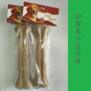 樂萌牛皮壓骨狗狗20CM