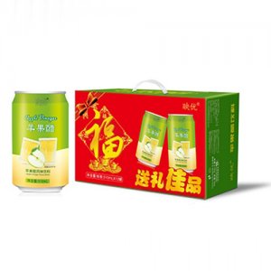 映優(yōu)蘋(píng)果醋風(fēng)味飲品310mlx12罐箱裝