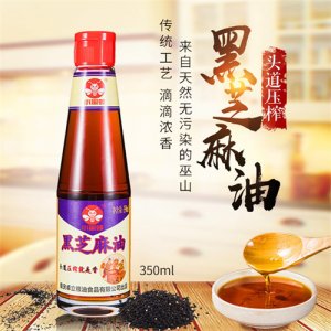 小蜜蜂黑芝麻油350ml