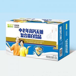 鴻博中老年高鈣無糖復合蛋白飲品250ml×20盒