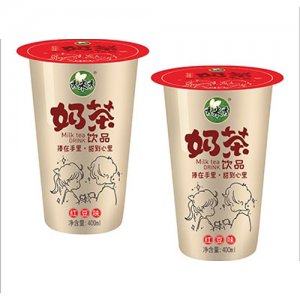 秀米秀奶茶紅豆味400ml