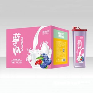 發(fā)財(cái)雨益生菌發(fā)酵藍(lán)莓枸杞復(fù)合果汁飲料1.5Lx6杯