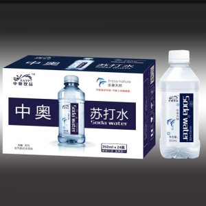 中奧飲品無糖元氣蘇打水飲料350mlx24瓶