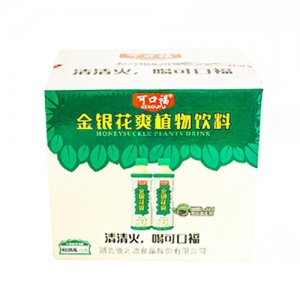 可口福金銀花爽植物飲料箱400ml×12瓶