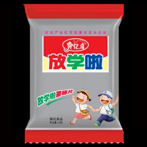 亮億點膨化食品放學啦薯片紅16g