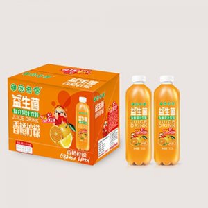 果園奇遇益生菌發(fā)酵香橙果汁飲料1.25Lx6瓶