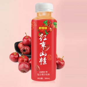 好想你紅棗山楂復合果汁飲料380ml