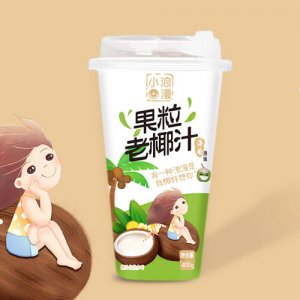 小浪漫果粒老椰汁原味400g