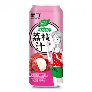 葡口果粒荔枝汁飲料490ml