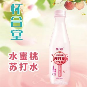 懷合堂蘇打水飲料水蜜桃味400ml