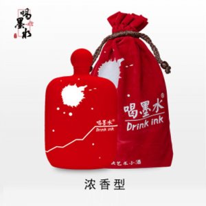 喝墨水藝術小酒濃香型大紅瓶裝52度