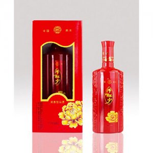 川酒千杯少紅樽濃香型白酒500ml