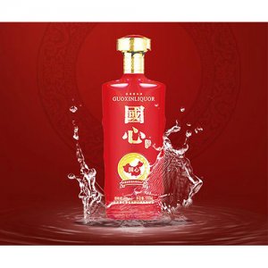 國心喜慶紅濃香型白酒1000ml