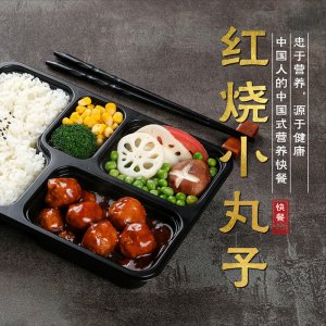 半成品紅燒小獅子頭蓋澆飯速食外賣料理包