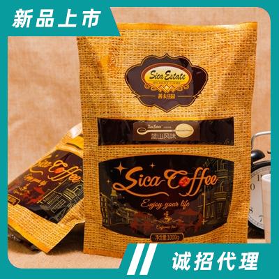 茜卡莊園速溶系列炭火烘焙含糖三合一速溶咖啡加班醒神飲品藍山咖啡