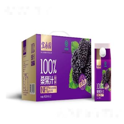 寶桑園鮮榨100%桑果汁468ml×12盒