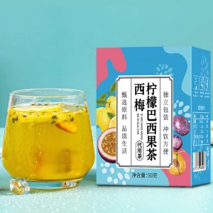 西梅檸檬巴西果茶 夏季冷泡檸檬水 獨(dú)立包裝水果茶 百香果茶沖