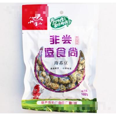 名門食品小于兒系列海苔豆規裹衣花生102克零食下酒香辣優質小吃